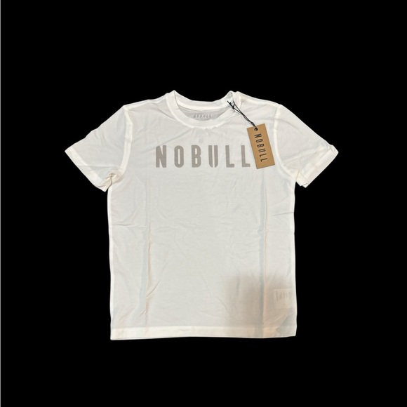 NOBULL Kids White T-Shirt(unisex) - Picture 1 of 1